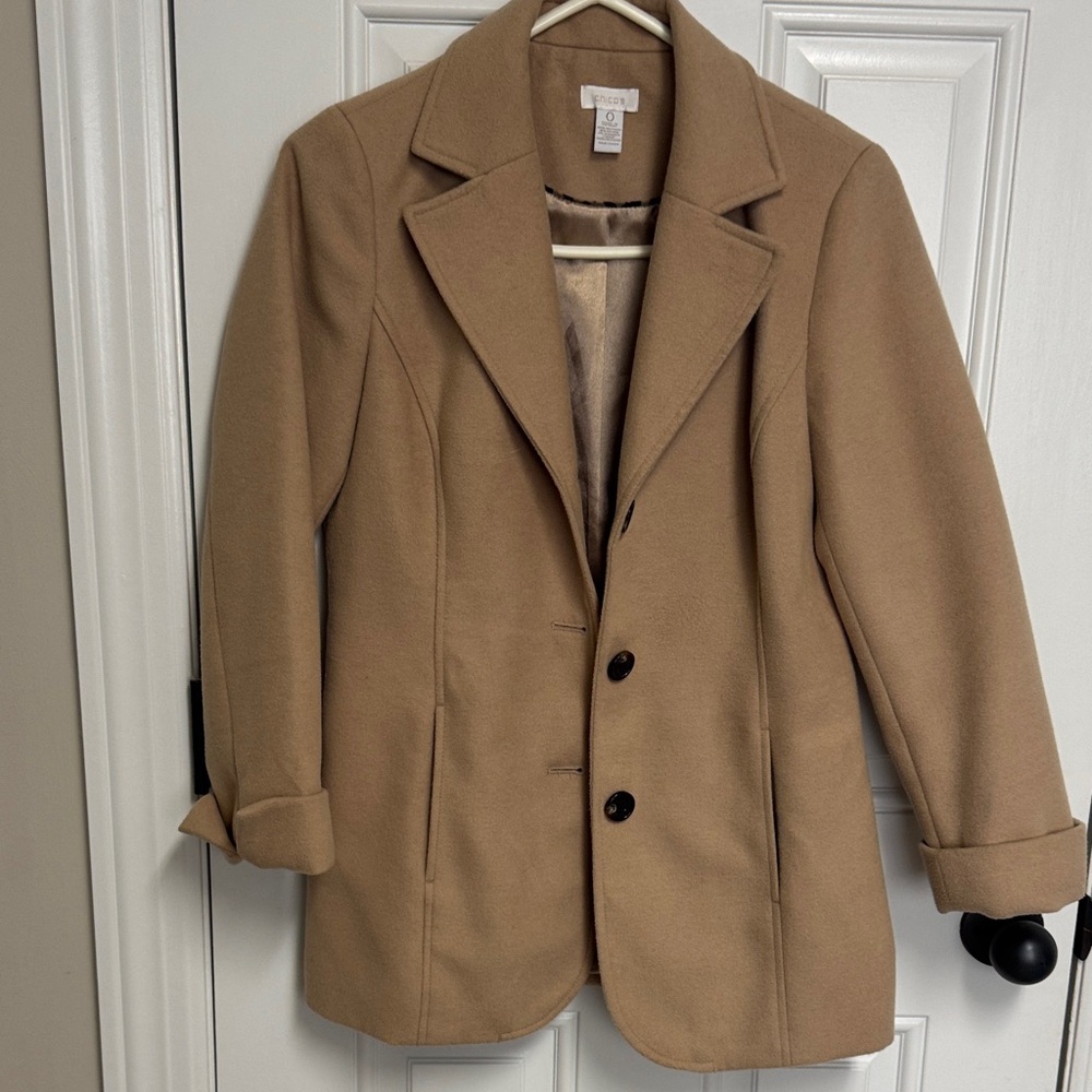 Chico's Tan Blazer Coat